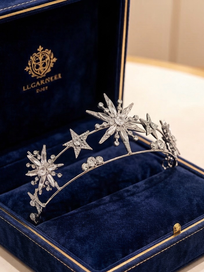 Silver Starburst Tiara  Silver